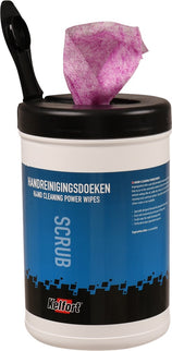 Handreinigingsdoeken met scrub Kelfort