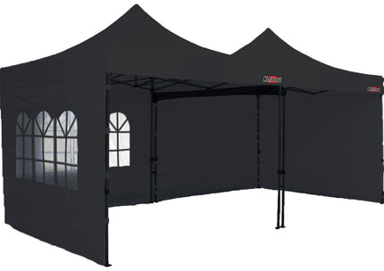 Doorwerktent zwart