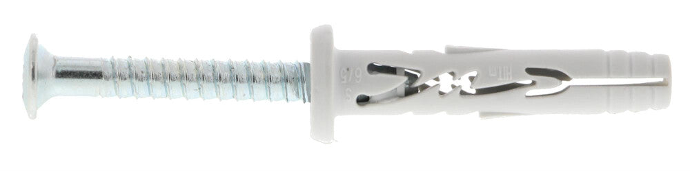 SPIT HIT M SLAGPLUG 6x30/5 P- MET KRAAG (1.000 STUKS IN ECO EMMER)