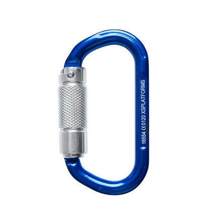 XSPlatforms TRIPLE-LOCK KARABINER BLUE KARABIJNHAAK ALUMINIUM