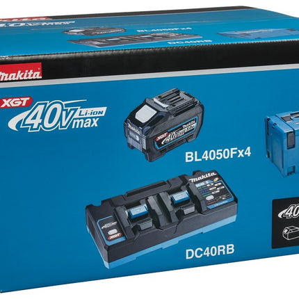 Makita Startset XGT DC40RB/4XBL4050F DC40RB 4X BL4050F – 191U42-2