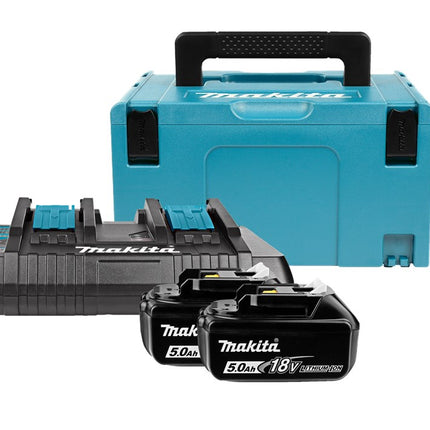 Makita Startset - 1XDC18RD Lader/ 2XBL1850B Accu's 18V – 197629-2