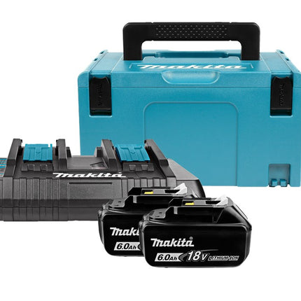 Makita Startset LXT DC18RD + 2X BL1860B – 198077-8