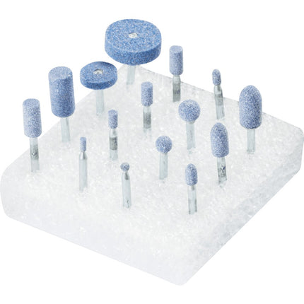 Afbeelding PFERD TOOLS slijpstenenset op stift 200x TOUGH