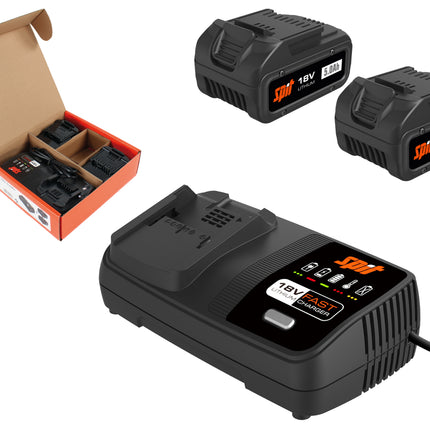 SPIT Energy Pack 5Ah 18V 2 Accu's & Snellader – 054548