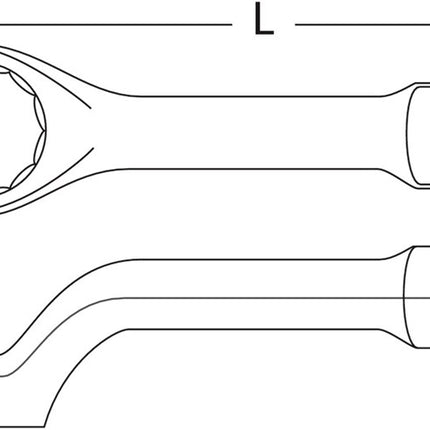 BAHCO SLAGRINGSLEUTEL DOORGEZET 50MM