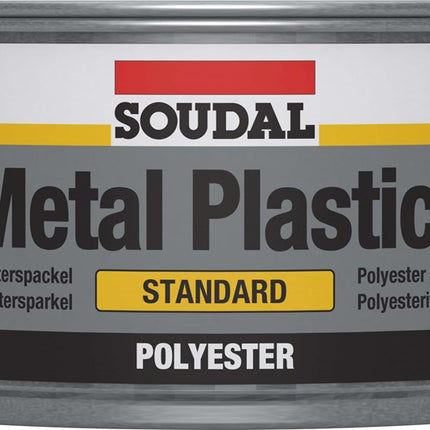 Soudal Metal Plastic Black 2KG BLIK Grijze Polyester Plamuur – 103421