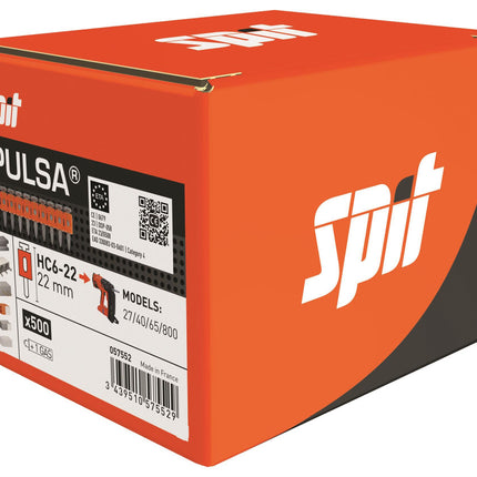 SPIT HC6-22 + Gas VE500 Nagels 22mm - 057552