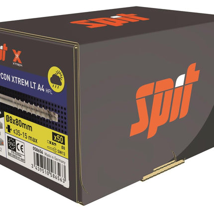 SPIT TAPCON HFL XTREM RVS A4 Betonschroef 8x80mm 50st - 058656