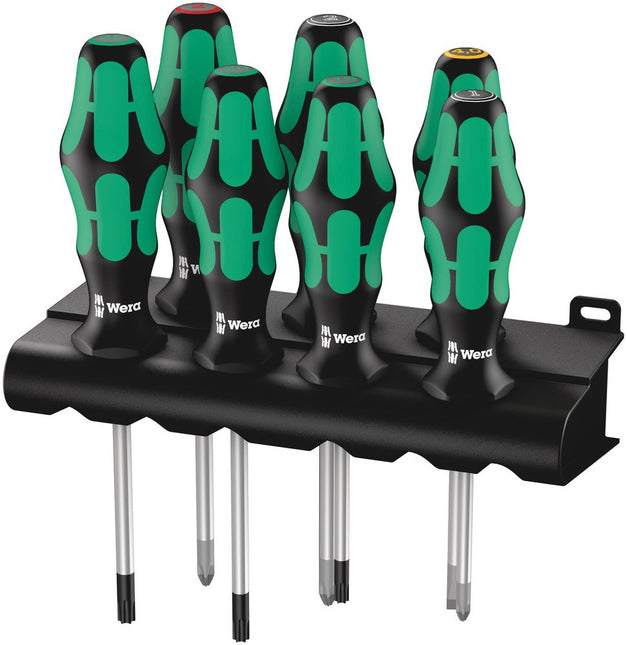 335/350/367/7 Schroevendraaiserset Kraftform Plus Lasertip + houder, 7 -delig