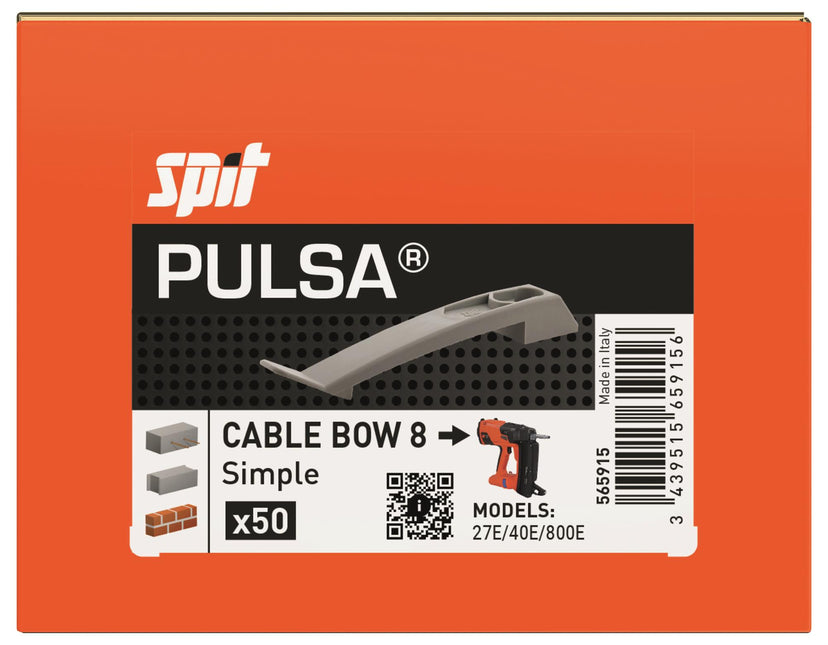 SPIT Kabelbeugel Enkel Kunststof 50st - 565915