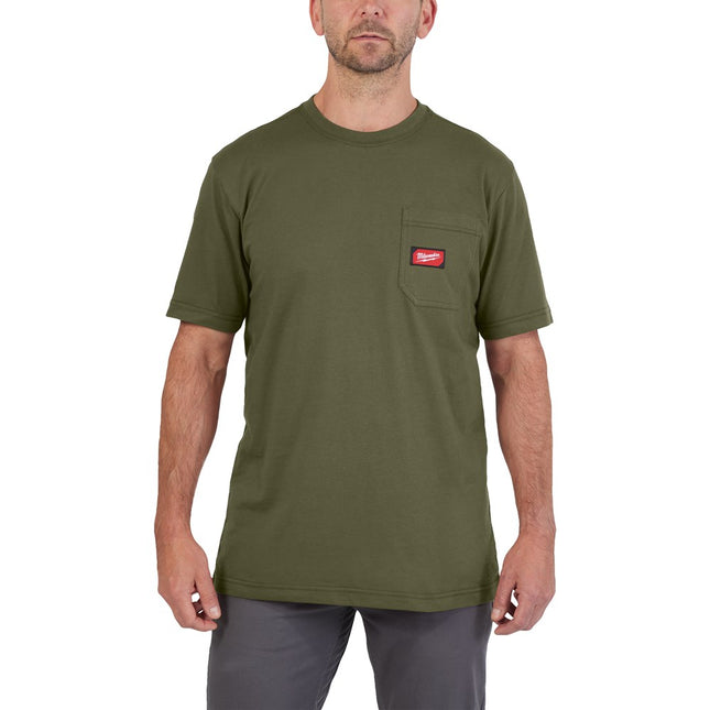 Milwaukee Wtssgrnm Work T-Shirt Short Sleeve Greenm – 4932493019