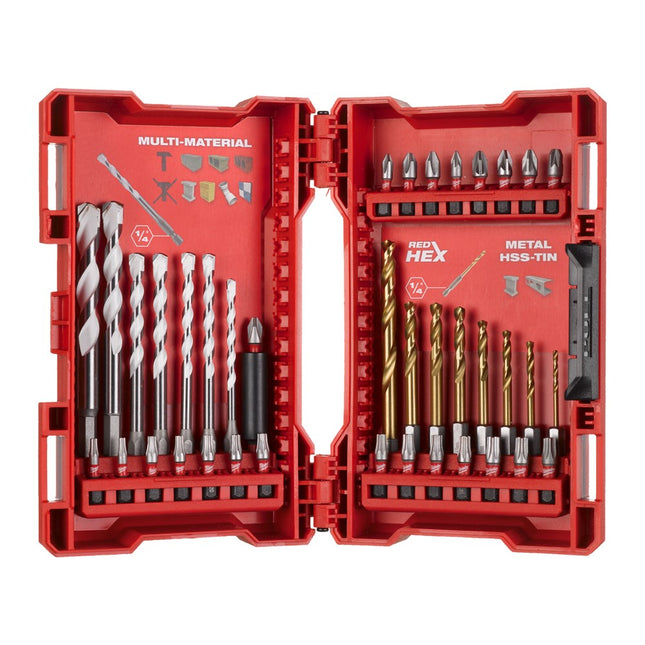 Afbeelding MILWAUKEE® shockwave™ boor & slagwerkset (39 stuks) Metal drilling promotions