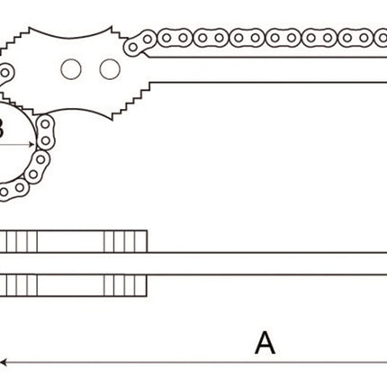 Bahco Kettingpijptang HD 150mm – 372-6
