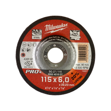 Afbeelding MILWAUKEE® metaalafbraamschijf Metal Grinding Discs