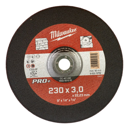 Afbeelding MILWAUKEE® doorslijpschijf voor steen Stone Cutting Discs