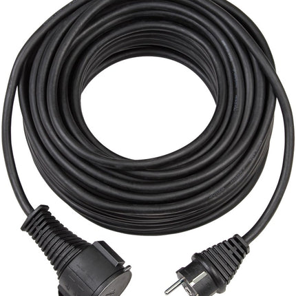 Brennenstuhl KWALITEITS RUBBER VERLENGKABEL IP44 5M ZWART H05RR-F 3G1.5