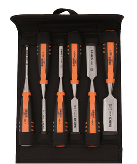 Bahco Steekbeitelset 2Comp Canvas 6D – 424P-S6-PP