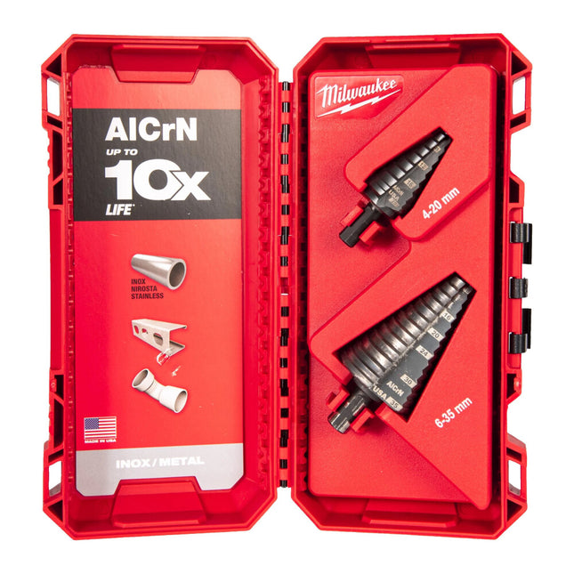 Milwaukee Stappenborenset Kobalt Alcrn 2-Delig 2-Delige Stappenboren Set – 48899398