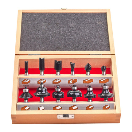 Milwaukee Bovenfrezen Set 8mm 12-Delig - 12-Delige Bitset – 4932451668