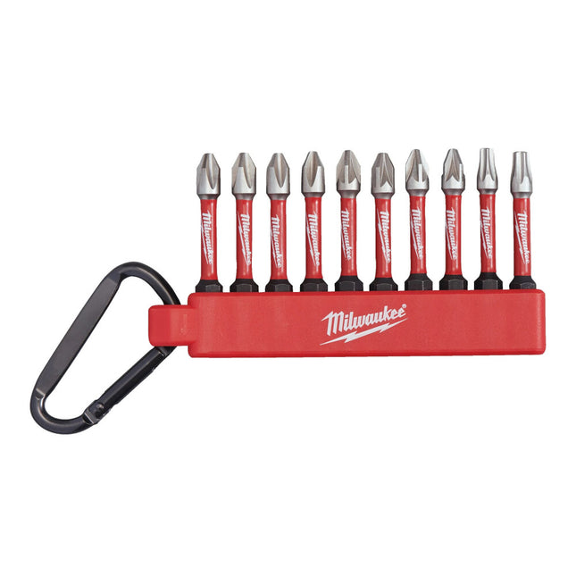 Milwaukee S/bit Shockwave CD Carabiner SET_2-10PC 10-Delige Impact Duty Bitset – 4932492939