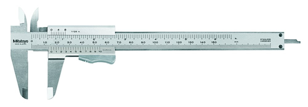MITUTOYO 531-122 SCHUIFMAAT 0-150MM     MET NONIUS EN BLOKKEERFUNCTIE