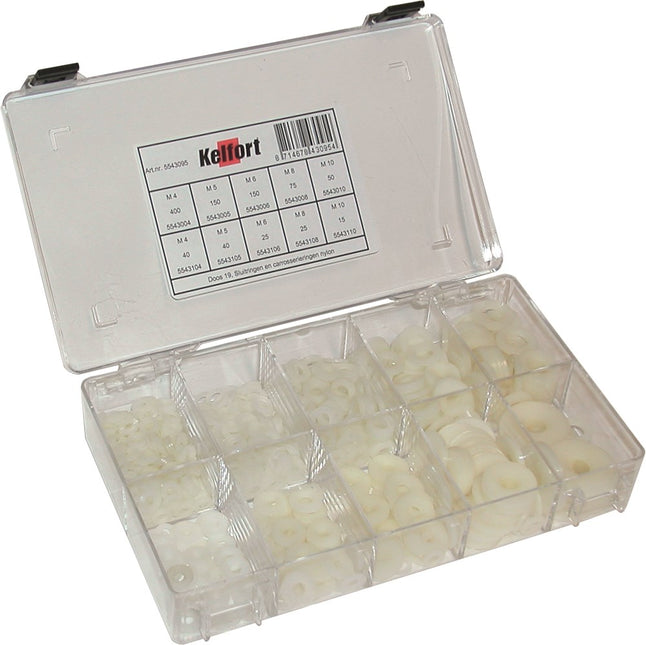 Assortimentsdoosje sluit- en carrosseriering nylon Kelfort