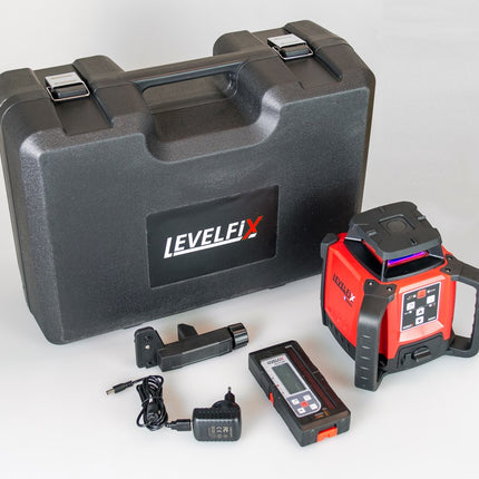 Levelfix 550H Horizontale Bouwlaser Set METmm Ontvanger Statief 1,8M en BAAK Rood – 554510
