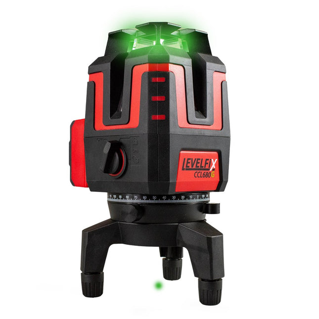 Levelfix CCL680G Multi Lijnlaser Set Groen met Statief 1,5M – 556256