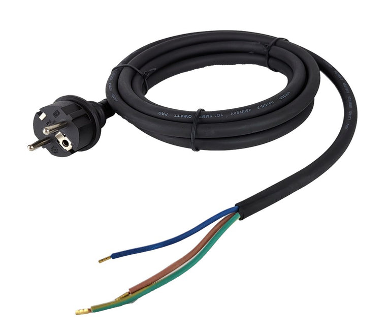 Qwatt Machinesnoer 5M 3X2,5 H07RN-F Zwart IP44 – 2511126