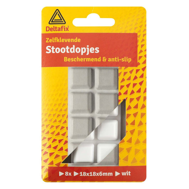 Stootdop Zelfklevend Wit op Kaart A 8 stuks – 315070