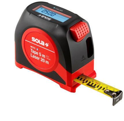 Afbeelding SOLA digitale rolbandmaat + laserafstandsmeter METEC