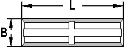 JSO-TR HW Keermes 30x5,5x1,1mm 10st - 72013-6-30055