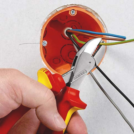 KNIPEX ZIJSNIJTANG X-CUT 160MM          VERCHROOMD VDE