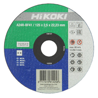 HiKOKI Doorslijpschijf voor Metaal 125x2,5mm - 752512