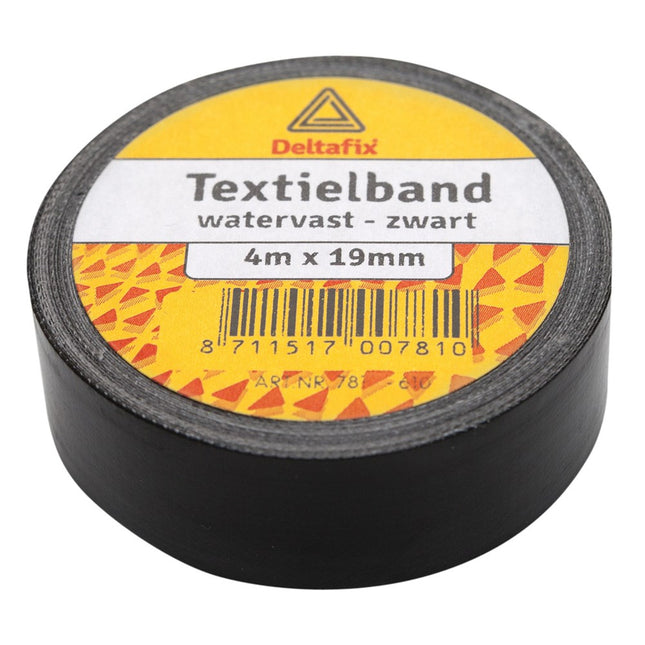 Hobbyband Watervast Zwart 19mm 4MTR – 490243