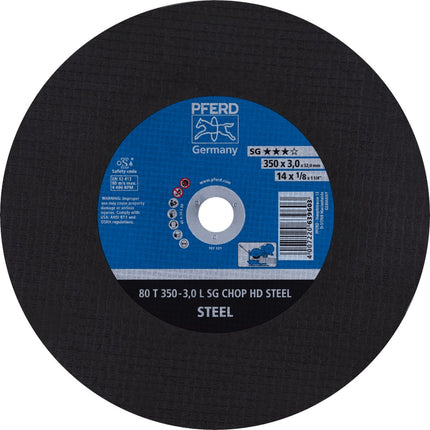 Afbeelding PFERD TOOLS doorslijpschijf voor stationair gebruik 80 T SG CHOP HD STEEL