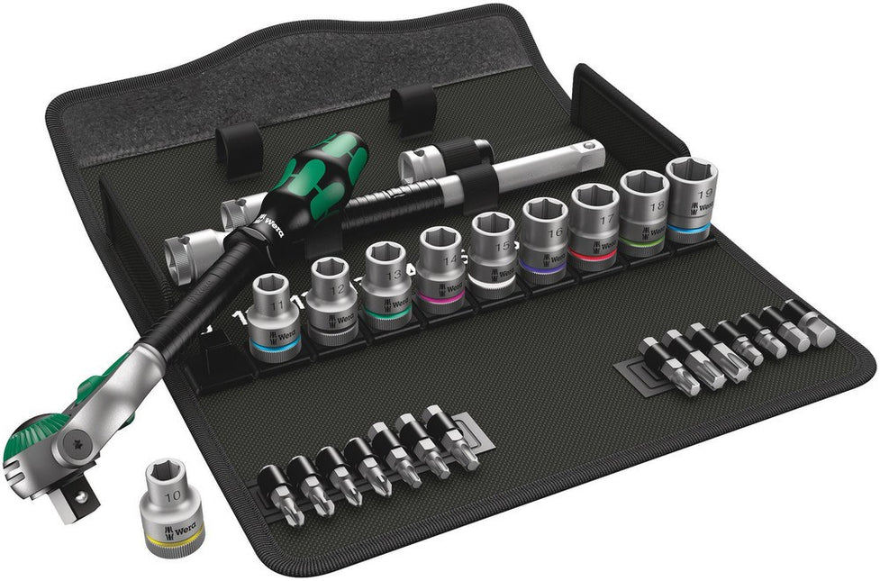 8100 SC 6 Zyklop Speed-ratelset, 1/2"-aandrijving, metrisch , 28 -delig