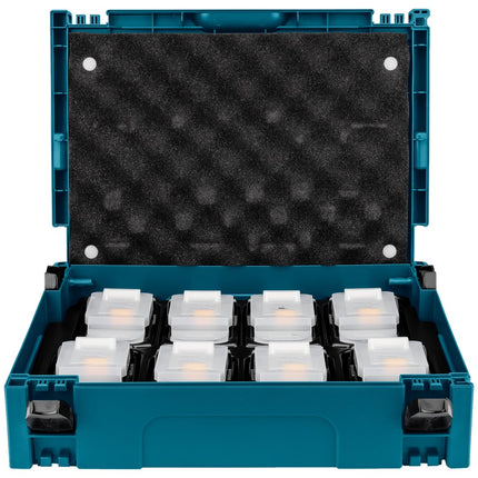 Makita KOFFERINZET/INLAY 8X ACCU BL1850B