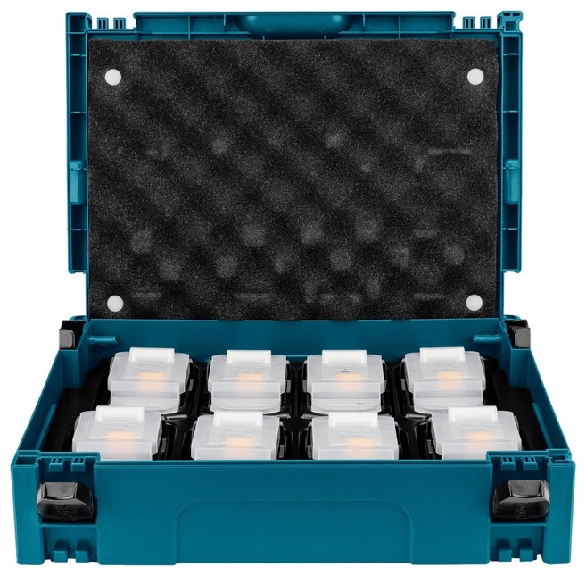 Makita KOFFERINZET/INLAY 8X ACCU BL1850B