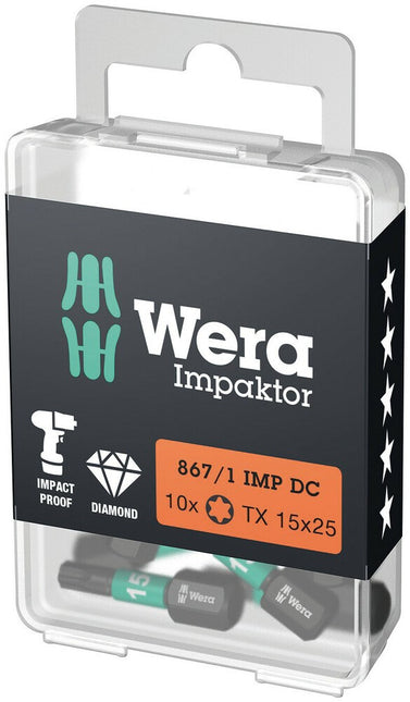 Wera BIT 867/1 IMP DC TX15X25 76230 – 05057623001