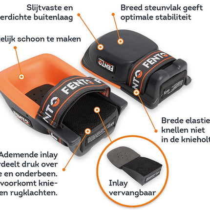 Fento Elastieken Set + Clip 200/200 PRO Kniebeschermer – RBP10400-0063