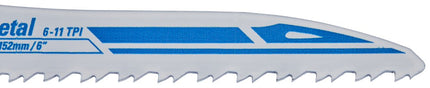 Makita Reciprozaagblad Hout/metaal 132mm Rec.Zaagblad 132 H&M SA345XF 2st – B-05044-2