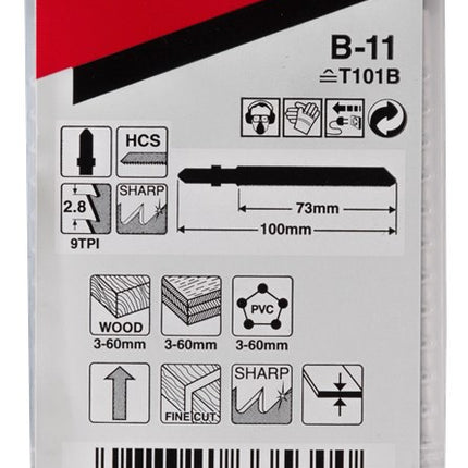 Makita Decoupeerzaagblad Hout 73mm T101B Decoupeerzaagblad – B-07680