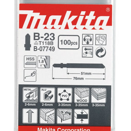 Makita Decoupeerzaagblad UNI 51mm T118B Decoupeerzaagblad Universeel – B-07749