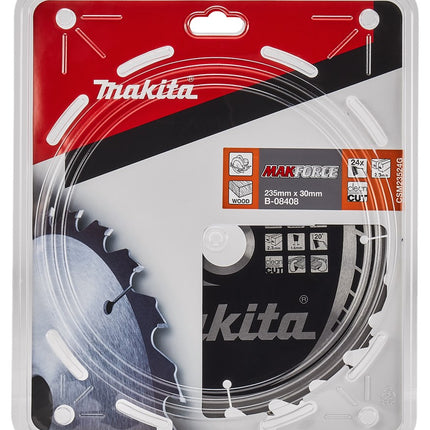 Makita Cirkelzaagblad Hout 235X30X24T 20G – B-08408