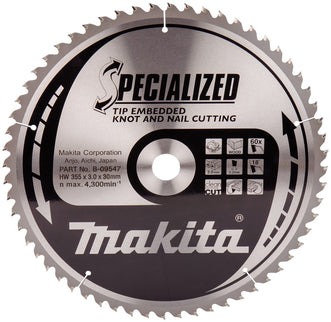 Makita Zaagblad TIPE 355X30X3,0 60T 18G Zaagblad – B-09547
