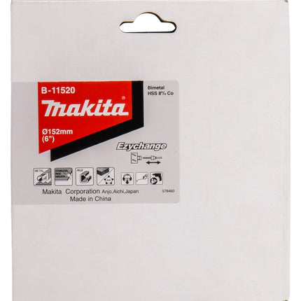 Makita Gatzaag 152mm BI-Metaal Snelwissel – B-11520