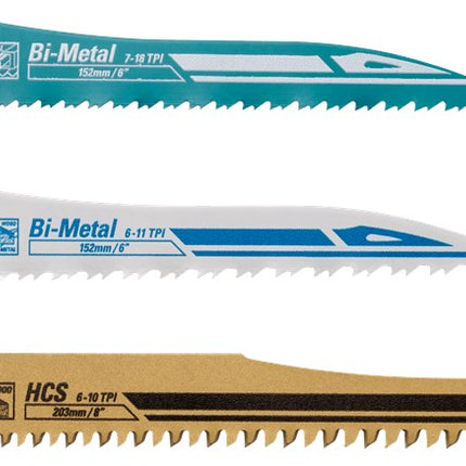 Makita Reciprozaagbladenset 3-Delig Reciprozaagset – B-13677