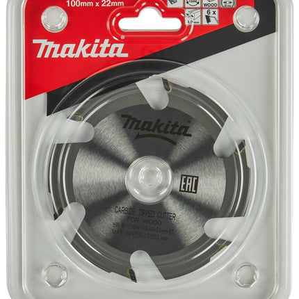 Makita Lamellen Frees 6T Diameter 100mm Asgat 22mm – B-20644